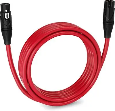 Canare L4E6S Star Quad Microphone Cable | Gold XLR-F XLR-M | Red. • $33.95