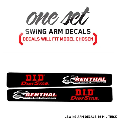 Suzuki Rmz Rm Drz Sm 450 400 250 125 80 Swing Arm Decal Set Renthal Graphics  • $24.99