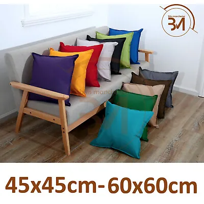 Plain Indoor Outdoor Waterproof Garden Furniture Pad Cushion Covers / 2 Sizes  • £6.99