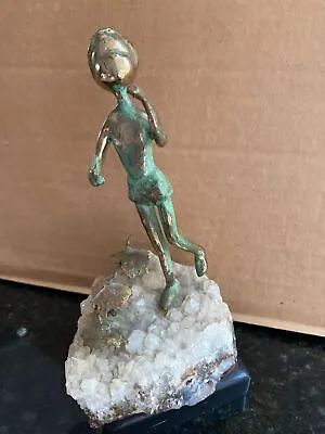 Malcolm Moran Bronze Sculpture On Geode 1970s • $120
