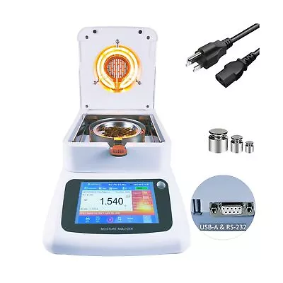 120gx0.001g Halogen Heating Lab Moisture Analyzer For Rapid Moisture Test 0.0... • $882.31