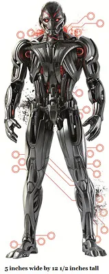 12  Ultron Peel Stick Wall Decal Sticker Marvel Comics Avengers Boys Room Decor  • $7