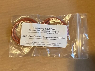 $4 • Buy Set Of 4 New Silicone Vacuum Tube Dampers For KT88/KT66 Aerospace Rated USA Ship