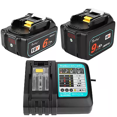 £9.56 • Buy 18Volt 5A 6.0A 9A BL1860 LED Battery Charger For Makita LXT BL1850 BL1840 BL1830