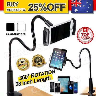 $12.95 • Buy 360 Gooseneck Table Bed Clamp Stand Holder Mount For IPad Tablet Flexible Arm AU