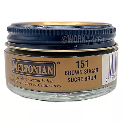 [1] Meltonian Boot & Shoe Cream Polish 1.55 Oz Color Brown Sugar #151 • $9.99