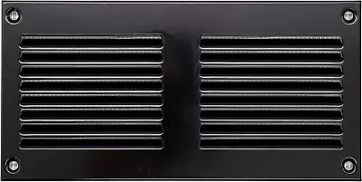 8'' X 4'' Inch Air Vent Cover - Black - Metal Air Return Grill With Built In Pes • $23.74