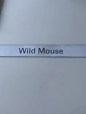 Blackpool Pleasure Beach  Historic WILD MOUSE Magnetic Sign From Ride Info Board • £24.99