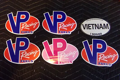 Lot Of 5 VP Fuels Racing Large Decals Stickers Peel ~7  • $10