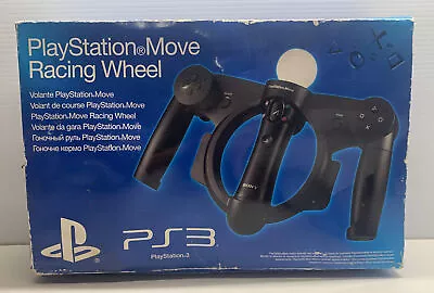 PlayStation 3 PS3 Move Racing Wheel Controller Boxed • $49.99