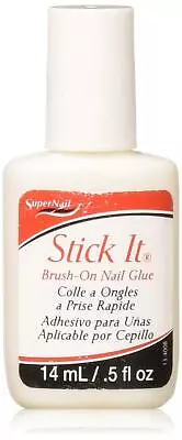 Super Nail Stick It Glue Brush-on 0.5 Fluid Ounce • $9.95