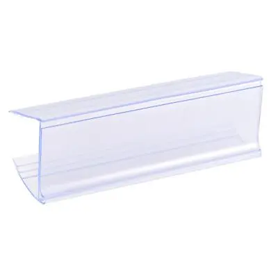 £18.28 • Buy Label Holder 80x28mm Clip-on Shelf Clear Blue Plastic For Wire Shelving, 30pcs
