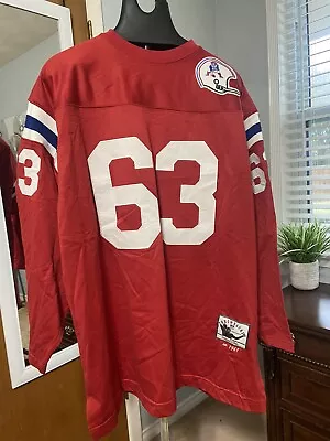 NFL NEW ENGLAND PATRIOT RETRO THROWBACK LOGO 1961  LS JERSEY M & N  Sz 58 NWOT • $45