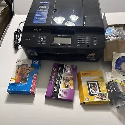 Brother MFC-J825DW Wireless AIO Color Printer W/ 28New Ink Refills - EUC TESTED! • $225