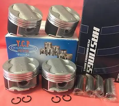 YCP B20 84.5mm Full Floating High Comp Pistons + Rings Kit For Honda Acura • $259.95