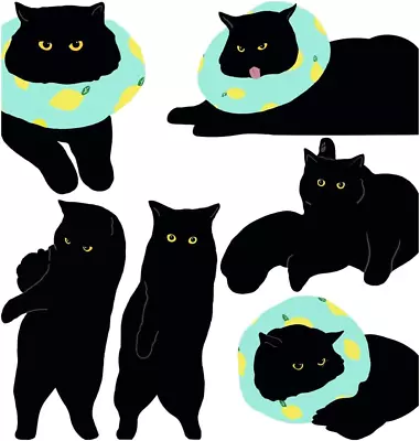 Black Cat Magnetic Bookmarks - 6 Pcs Cute Book Markers Clip Set For Book Lovers  • $5.69