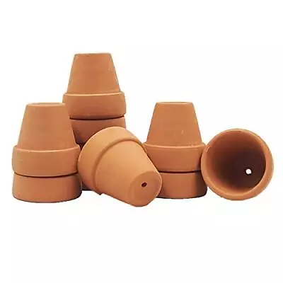  Mini Terracotta Pots With Drainage Holes - Tiny Clay 1.5 Inches 10 PACK • $14.36
