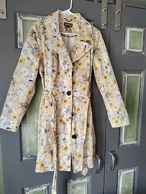 Women's Trench Coat By Merona (Floral) Size (L) • $45