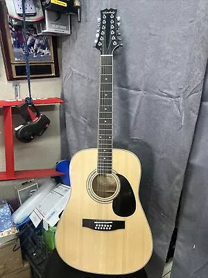 Mitchell D-120S-12E/N 12 String Acoustic Electric Guitar Bajo Sexto • $269.98