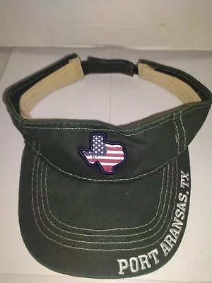 Port Aransas Texas Vintage Golf Tennis Visor Adjustable  Hat Cap  • $12