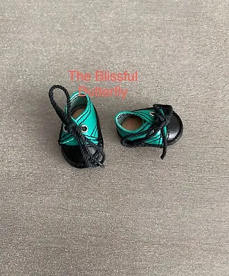 Madame Alexander Doll Shoes - Green & Black Tennis Shoes For 8  Doll ~ MINT • $13.99