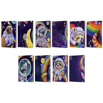 OFFICIAL CARLA MORROW RAINBOW ANIMALS LEATHER BOOK WALLET CASE FOR APPLE IPAD • £26.95