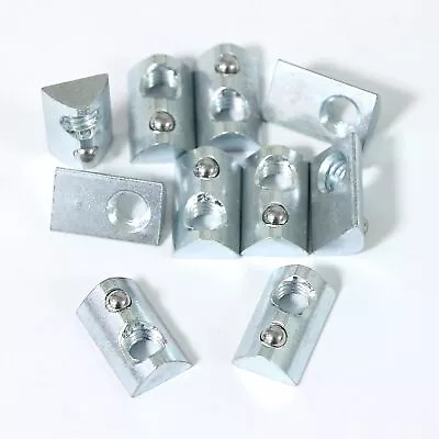 1/4 -20 Threaded Steel Roll In T-Nut With Ball Spring T-Slot Nuts Accessory H... • $17.67