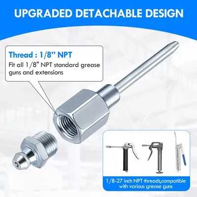 Grease Injector Needle For Grease Gun Fitting Holder Joints Bearing Adaptor 1/8  • $8.19