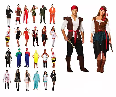  HALLOWEEN HORROR FANCY DRESS COSTUME ADULT Ladies Men Outfit Book Character UK • £13.88