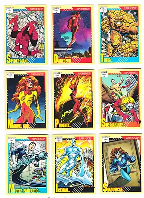 1991 Marvel Universe Base Card Singles Pick & Complete Your Set • $1.69