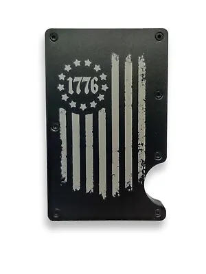 1776 Minimalist Wallet Men's Tactical Aluminum RFID Blocking Slim Money Clip • $16