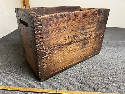 VTG Remington UMC  Empty Ammo Box Wooden Crate  22 Short RF Finger Joint • $75