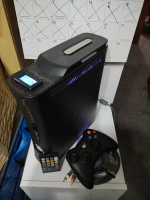 $100 • Buy Xbox 360 Elite Jasper  Matte Black W/ Cables, Controller, Temp Display, RGB More