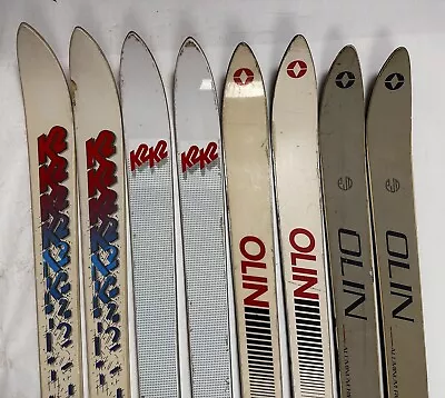 Lot Of 4 Pairs Vintage 80s 90s Olin K2 Skis 180 185 190cm NO BINDINGS  USA • $89