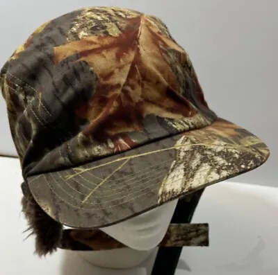 Thinsulate Trapper Hat Men One Size Zip Under Neck Hunting Camouflage Earflap • $12.99