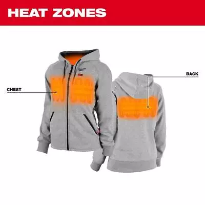 Milwaukee Heated Jacket Hoodie Women's Large Zip Up Closure W/ Battery+Charger • $104.50