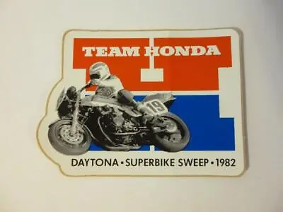 Daytona Superbike Sweep Sticker Decal Team Honda Racing Motorcycle '82 Spencer • $6