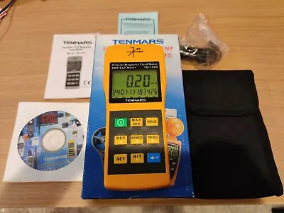 TENMARS TM-192D Triaxial Magnetic Field Meter EMF/ELF Meter Gaussmeter EMF • $105