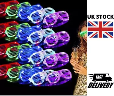 Light Up Adults LED Glasses Glowing Flashing Party & Club Halloween Glasses  • £3.99