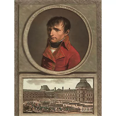 Painting Portrait Eulogy Boilly First Consul Napoleon Bonaparte Art Print Hp1747 • £11.99