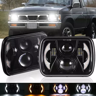 $62.99 • Buy For Nissan Pickup Hardbody D21 NX 5x7 7x6inch LED Headlights DRL Hi/Lo Beam Pair