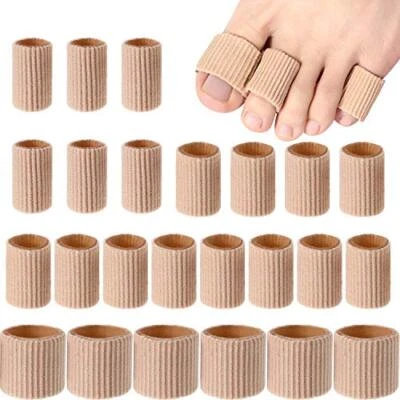 $14.99 • Buy 24PCS Gel Toe Protectors Open Toe Sleeves Toe Tubes Corn Pad Cushions Blisters,