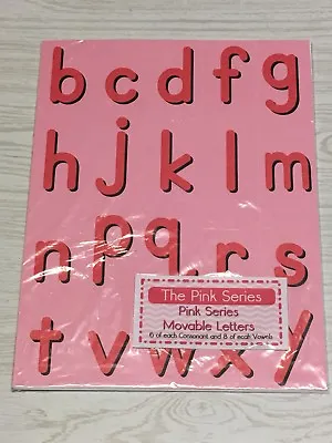 The Pink Series - Movable Alphabet / Pink Background -  Montessori Set • $17.25