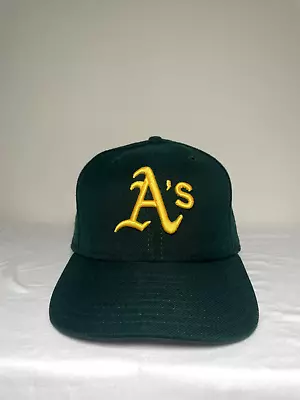 Vintage 2000s New Era Oakland Athletics Fitted Cap Size 7 1/2 • $29.99