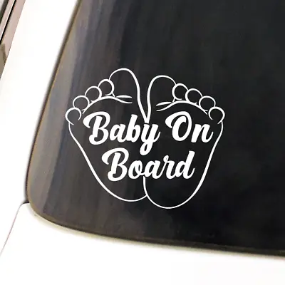 Baby On Board Window Bumper Car Sign Window Sticker • £3