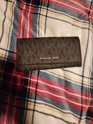 Michael Kors Jet Set Travel Signature Wallet – Brown • $50