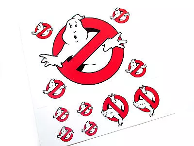 CUSTOM STICKERS For THE REAL GHOSTBUSTERS GHOSTBUSTERS 'NO GHOSTS' LOGO'S SET3   • $8.80