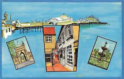 £2.45 • Buy Postcard - Multiview - Brighton Landmarks - Pier