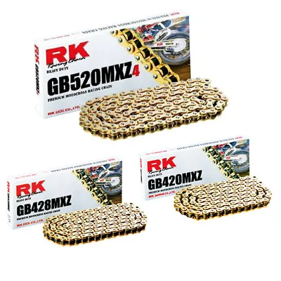 RK MXZ Heavy Duty 520 428 420 Off-Road Motorcycle Motocross Enduro Drive Chain • £108.99