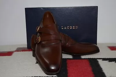 Ralph Lauren Purple Label Edward Green Ancel Double Monk Strap Loafer Shoes • $899.99